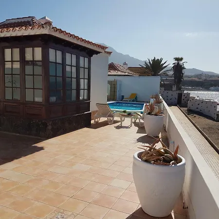 Villa Beachfront Romantica With Private Pool, Jacuzzi, Large Terrace, Bbq, Wifi, Parking Costa Adeje (Tenerife)