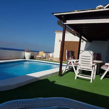 Villa Beachfront Romantica With Private Pool, Jacuzzi, Large Terrace, Bbq, Wifi, Parking Costa Adeje (Tenerife)